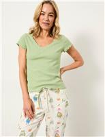 Cotton Rich Pointelle Pyjama Top