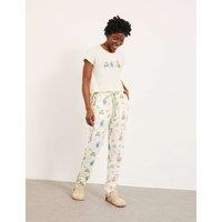 FatFace Frog Print Pyjama Bottoms Ivory Mix