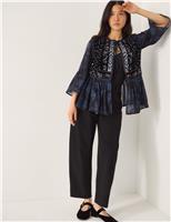 Pure Cotton Embroidered Jacket