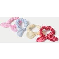 M&S Striped Bow Scrunchies Multi