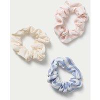 M&S 3 Pack Mini Stripe Scrunchies Multi