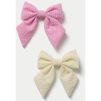 M&S Yellow and Pink Mini Bows Pink Mix