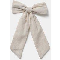 M&S Beige linen bow Beige