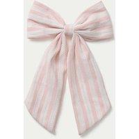 M&S Pink Striped Bow Pink Mix