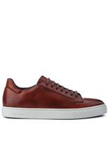 Jones Bootmaker Leather Lace Up Trainers Brown