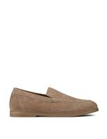 Jones Bootmaker Suede Slip On Loafers Sand
