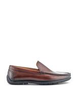 Jones Bootmaker Leather Slip-On Shoes Tan