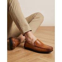 Jones Bootmaker Leather Slip-On Shoes Tan