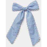 M&S Back To School Scallop Bow Blue