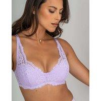 Pour Moi Fleur Lace Lightly Padded Total Support Bra Lilac