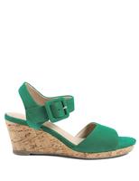 Suede Wedge Sandals