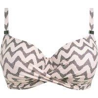 Fantasie Vanuatu Wired Patterned Bikini Top Cream Mix