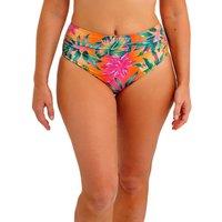 Fantasie Sunset Reef Printed Ruched Full Bikini Bottoms Orange Mix