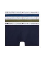 Tommy Hilfiger 3 Pack Signature Cotton Rich Trunks Green Mix