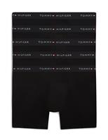 Tommy Hilfiger 5 Pack Signature Cotton Rich Boxers Black