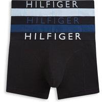 Tommy Hilfiger 3 Pack Hilfiger Cotton Rich Trunks Blue Mix