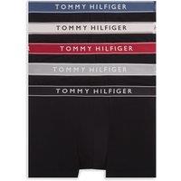 Tommy Hilfiger 5 Pack Cotton Rich Logo Waistband Trunks Black Mix