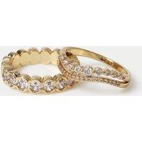 Autograph Cubic Zirconia Multipack Rings Gold