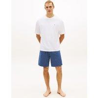 Tommy Hilfiger Cotton Rich Checked Pyjama Set Blue Mix