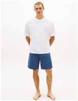 Tommy Hilfiger Cotton Rich Checked Pyjama Set Blue Mix