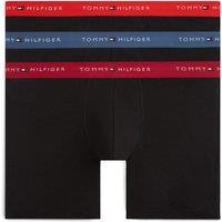 Tommy Hilfiger 3 Pack Signature Cotton Rich Boxers Blue Mix