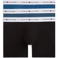Tommy Hilfiger 3 Pack Signature Cotton Rich Boxers Blue Mix