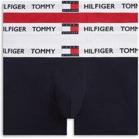 Tommy Hilfiger 3 Pack Cotton Rich Trunks Red Mix