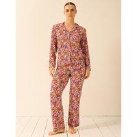 Stripe & Stare Floral Pyjama Set Pink Mix