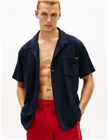 Cotton Rich Jersey Textured Short Sleeve Shirt