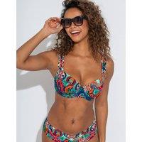 Pour Moi Venice Beach Wired Padded Bikini Top B-G Navy Mix