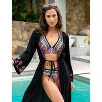 Pour Moi Maldives Printed High Leg Bikini Bottoms Multi