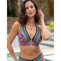 Pour Moi Maldives Longline Halterneck Bikini Top Multi