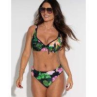 Pour Moi Palermo Foldover Brief Green Mix