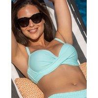 Pour Moi Free Spirit U/W Twist Front Top (B-G) Aqua
