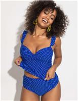 Sicily Polka Dot Wired Padded Tankini Top