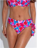 Marrakesh Floral Roll Top Bikini Bottoms