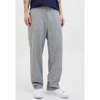 JACK & JONES Linen Rich Drawstring Chinos Blue Mix