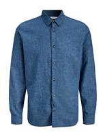 JACK & JONES Regular Fit Linen Blend Shirt Green