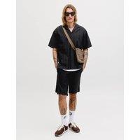 JACK & JONES Regular Fit Short Sleeve Shirt and Shorts Set Black