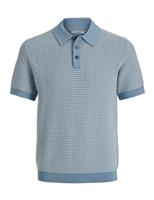 Pure Cotton Textured Knitted Polo Shirt