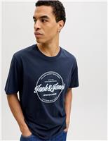 Pure Cotton Logo Graphic Print T-Shirt