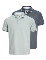 JACK & JONES 2 Pack Pure Cotton Polo Shirts Multi