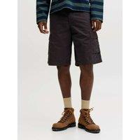 JACK & JONES Pure Cotton Cargo Shorts Black
