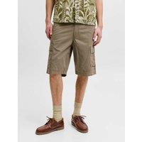 JACK & JONES Pure Cotton Cargo Shorts Olive