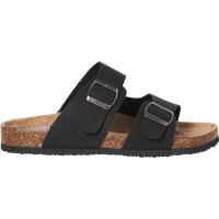JACK & JONES Faux Suede Two Strap Sandals Navy