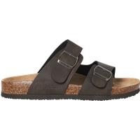 JACK & JONES Faux Suede Two Strap Sandals Brown