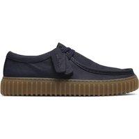 Clarks Torhill Lo Leather Walking Shoes Navy