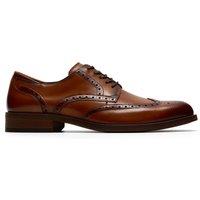 Clarks Wide Fit Leather Brogues Tan