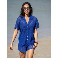 Pour Moi Free Spirit 2 Piece Shirt & Shorts Beach Set Blue