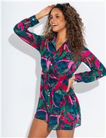 Chiffon Button Through Beach Shirt